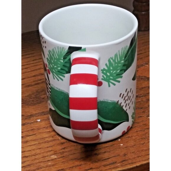 STARBUCKS CHRISTMAS Mug Cup 2019 Candy Cane Handle PRETTY 120z siren head EUC - Picture 3 of 8